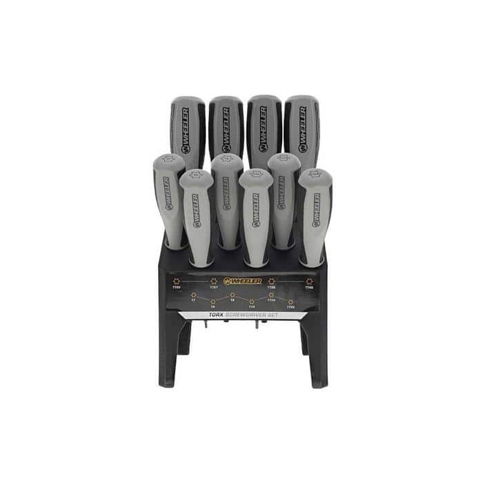 Wheeler 10 Piece Torx Benchtop Screwdriver Set