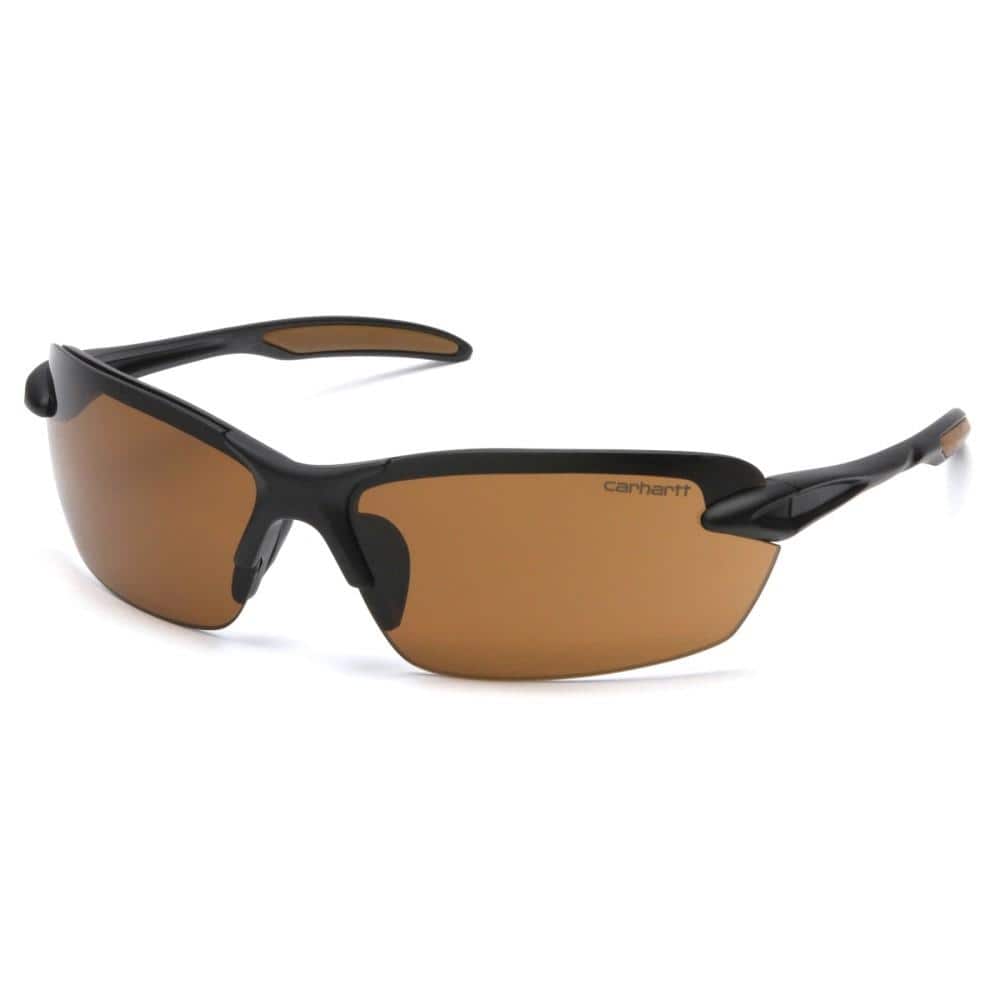 Pyramex Spokane Shooting Glasses Black with Sandstone Bronze Lens