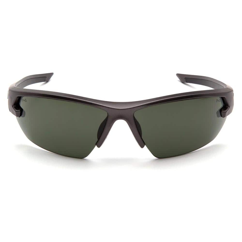 Pyramex Venture Gear Semtex 2.0 Shooting Glasses Gun Metal Frame with Forest Grey Anti-Fog Lens
