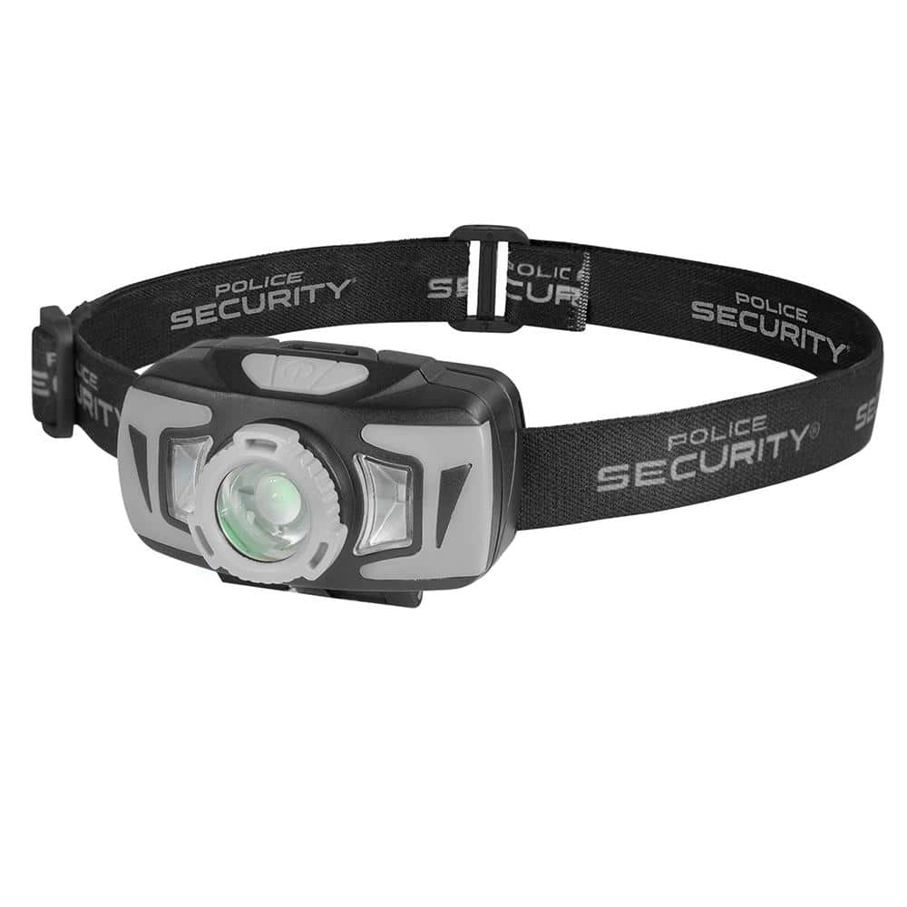 Police Security Flashlights Ryder Headlamp 500 Lumens Black