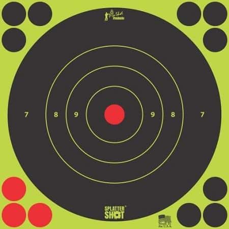 Pro-Shot Splatter Shot 8" Green Bullseye Target 6/ct