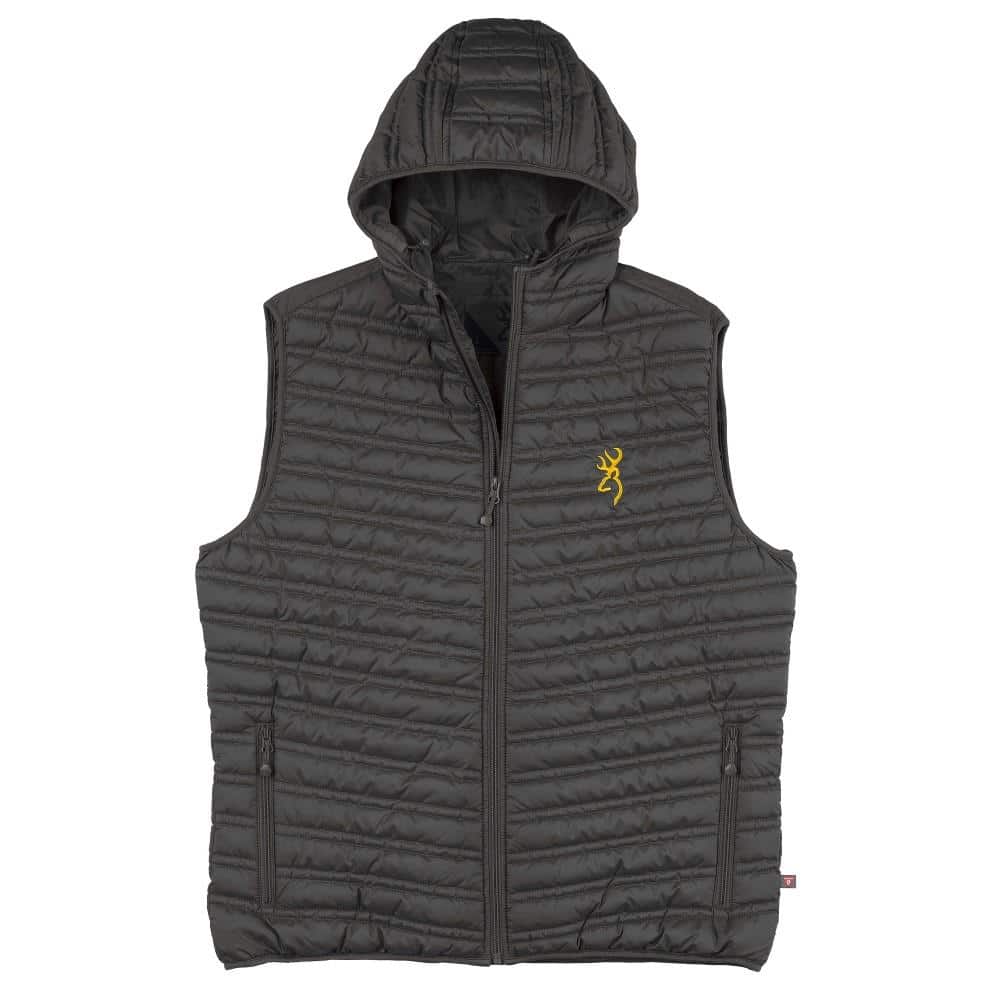 Browning Packable Puffer Hooded Vest Carbon S