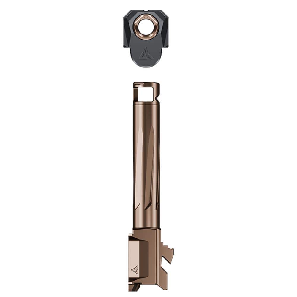 Radian Weapons Afterburner Compensator and Ramjet Barrel Combo for Glock 19 Gen 5 Bronze Barrel