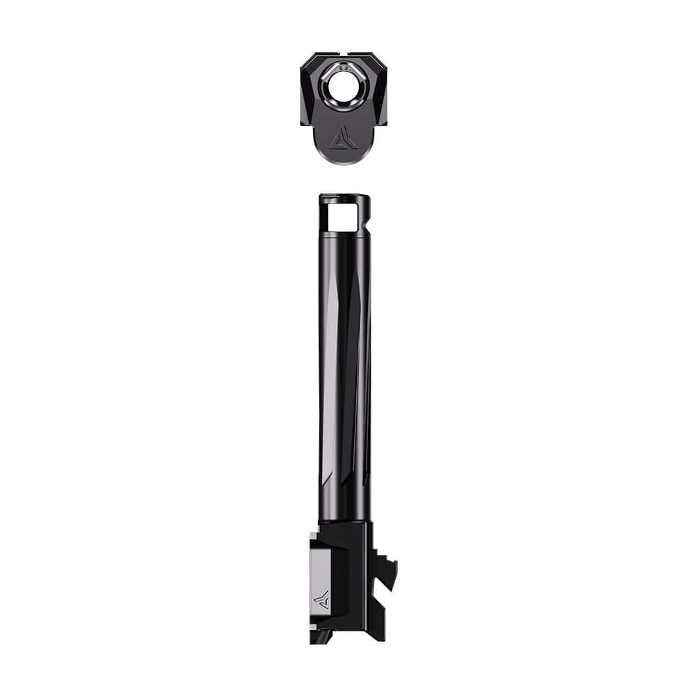 Radian Afterburner and Ramjet Micro Compensator and Ported Handgun Barrel for Glock G43 Black
