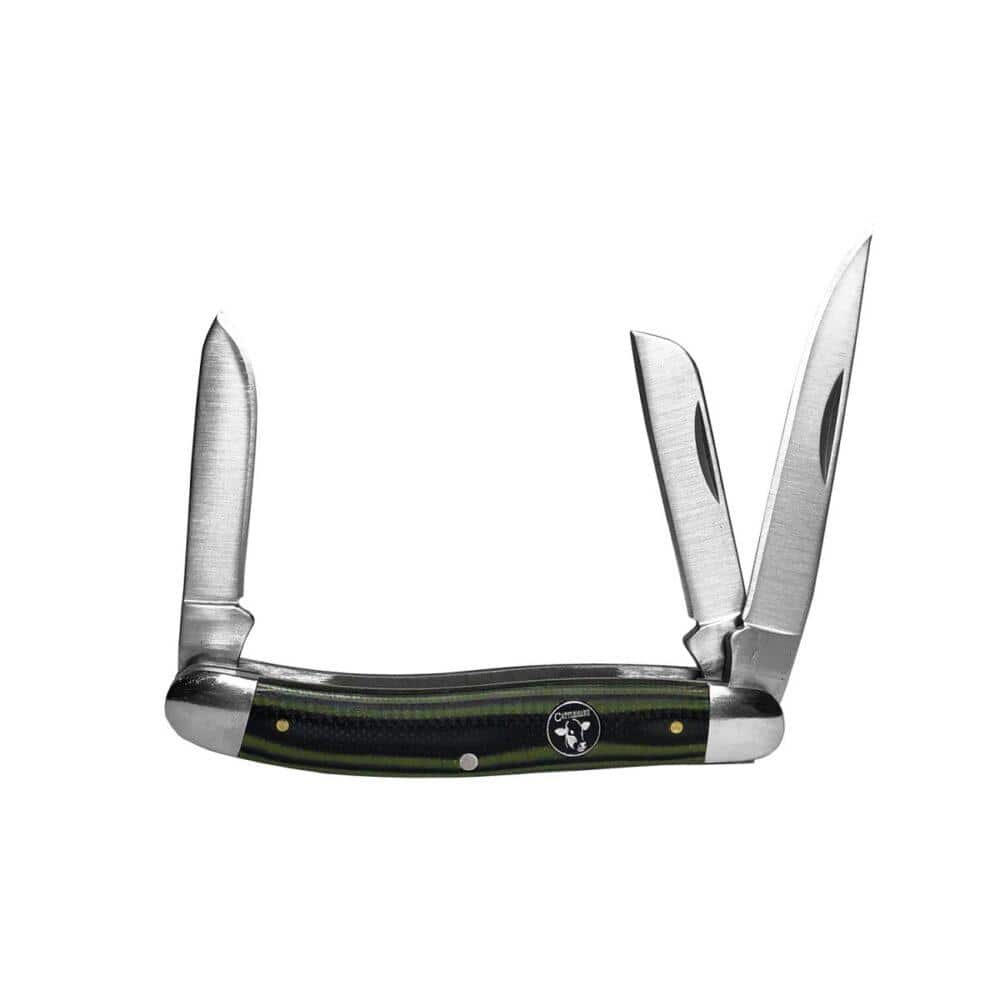 ABKT Cattleman Stockman Cowhand Series Knife 3 Blades Green