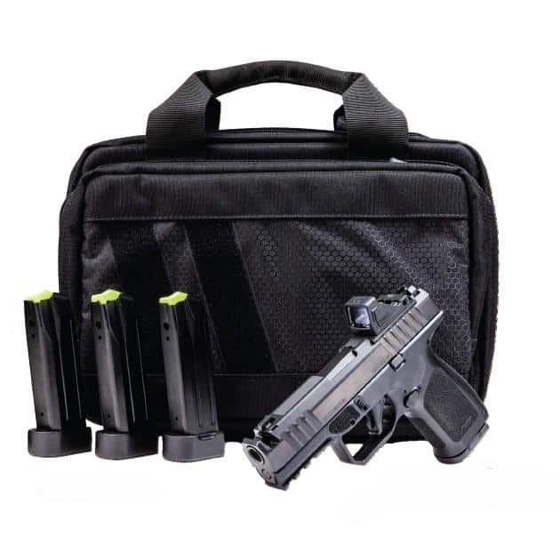 Rost Martin RM1C Comp Handgun Bundle 9mm Luger 10rd Magazines(4) 4" Barrel Black Viridian Red Dot Pistol CA Compliant