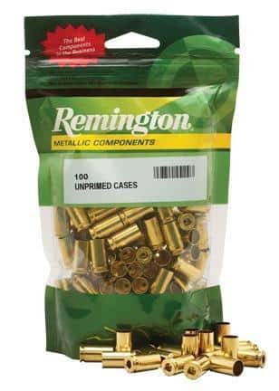 Remington Unprimed Brass Handgun Cartridge Cases 100/ct .45 ACP