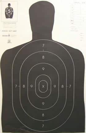 Speedwell Official NRA Police Qualification Silhouette Police Silhouette - Black - 200/Pack