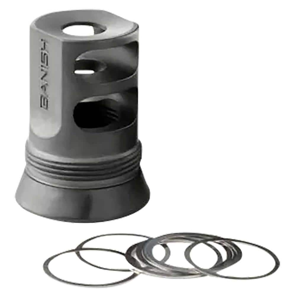 Banish 4578 30-Gold Muzzle Brake 1/2x28 Black