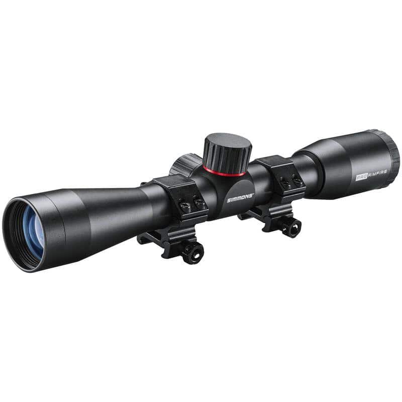 Simmons Pro Target Rimfire Rifle Scope 4x32mm 1" SFP Truplex Weaver Rings