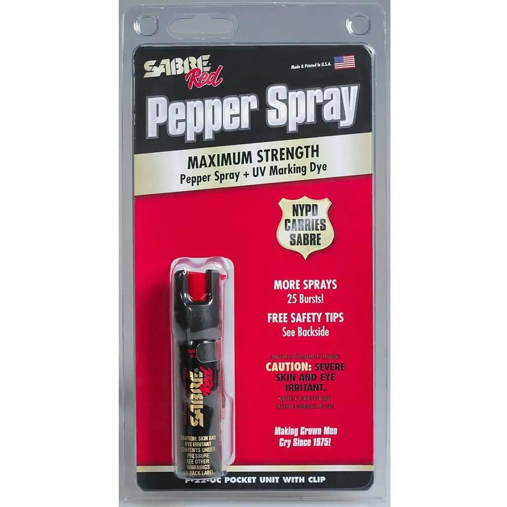 SABRE Pocket Pepper Spray with Clip .75 oz