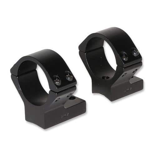 Talley Lightweight Alloy Scope Mounts - Black Anodized - 30mm - Low Weatherby Accumark-Magnum & Mark V (9 LUG)