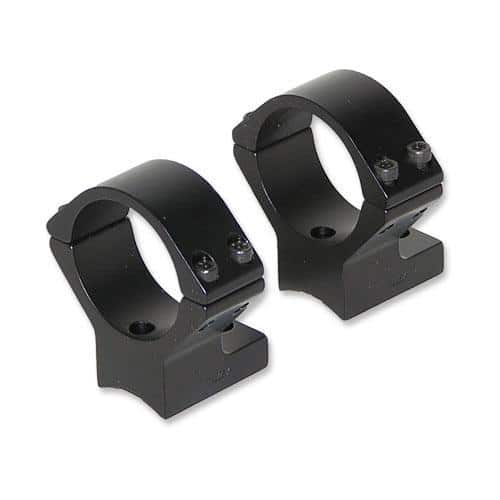 Talley Lightweight Alloy Scope Mounts - Black Anodized - 30mm - Medium Thompson Center Venture Stevens 200 Stiller Predator Ruger American (SA) S