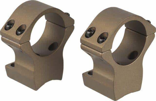Talley Lightweight Alloy Scope Mount Combo Browning X-Bolt 1" Med - Hell's Canyon Bronze