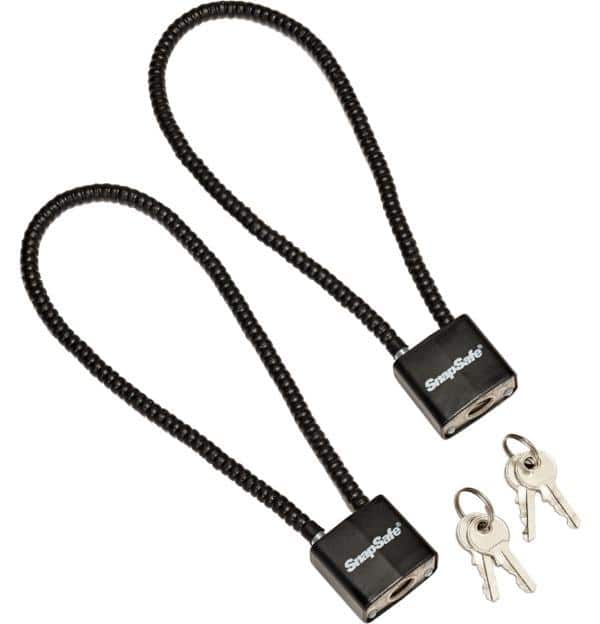SnapSafe Cable Padlocks - 2/ct
