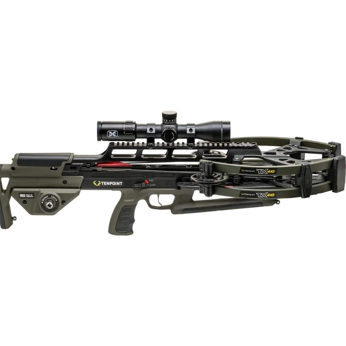 TenPoint TX 440 ACUslide MAXX EVO-X Elite Black Scope Moss Green