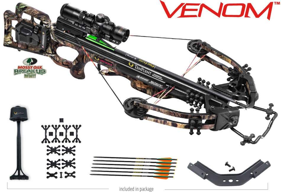 Tenpoint Venom Crossbow Package with AcuDraw 50 & RangeMaster Pro Scope - Mossy Oak Breakup Infinity