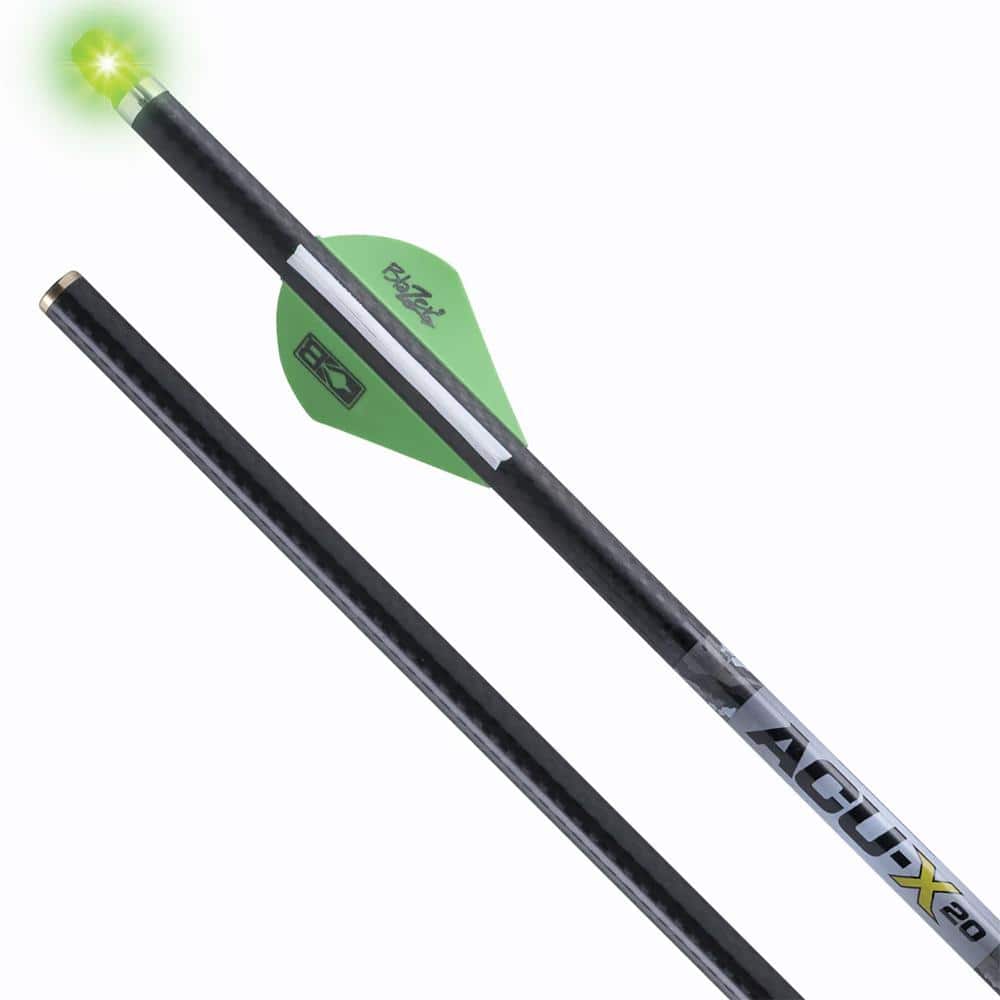 TenPoint ACU-X Lighted Carbon Arrows for Rail-less Forward Draw Crossbows 20" .001" 3/ct