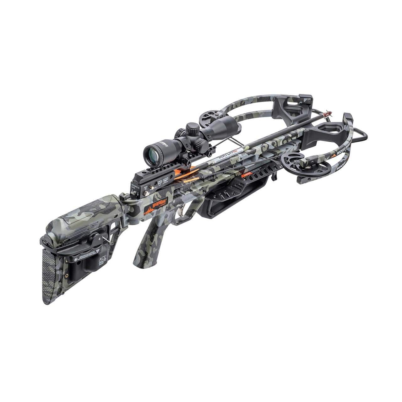 Wicked Ridge by Tenpoint Invader M1 Crossbow De-Cock ACU50 Manual Sled Pro-View 400 Scope