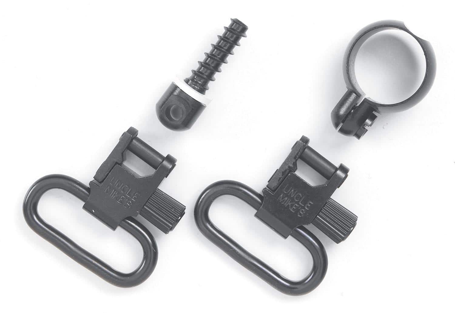 Uncle Mike's Quick Detach Sling Swivel Set Full Band Lever Action Rifles .645-.660 Winchester/Marlin Swivel Steel Black