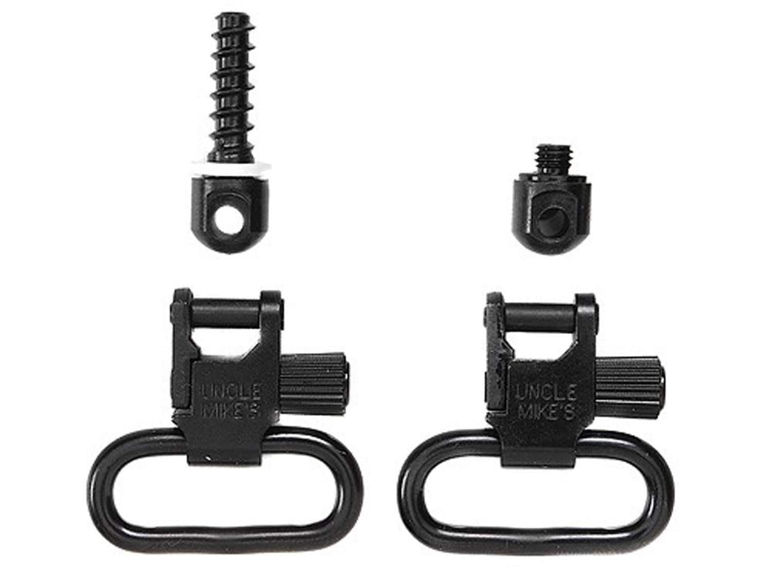 UNCLE MIKES QD SWIVELS FOREND BAND STYLE MACH & WOOD SCREW 1"on