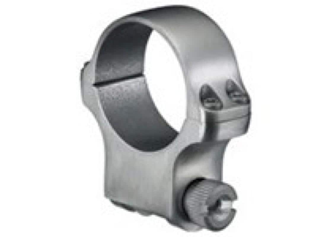 Ruger M77 2-Piece Steel Scope Rings 5B/6B 1" High - Stainless Finish