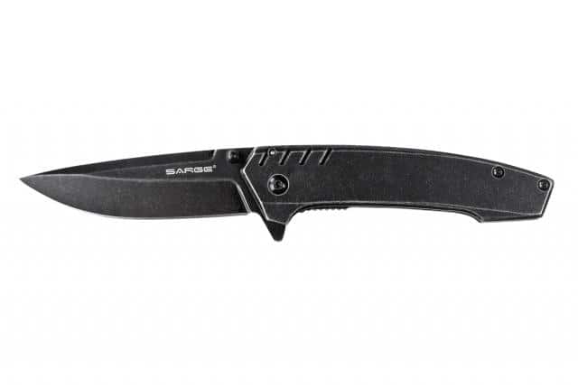 Sarge Knives Stone - Stonewash Frame Lock Folder