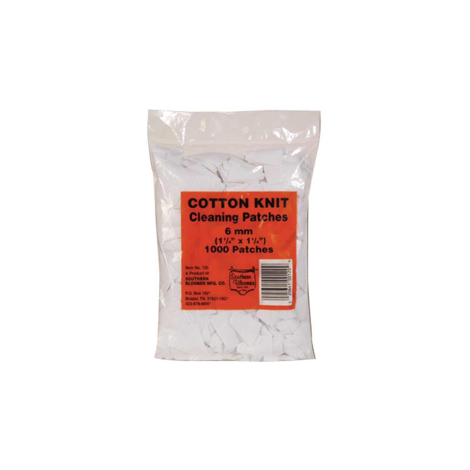 Southern Bloomer 6mm Cleaning Patches 1000/Pack