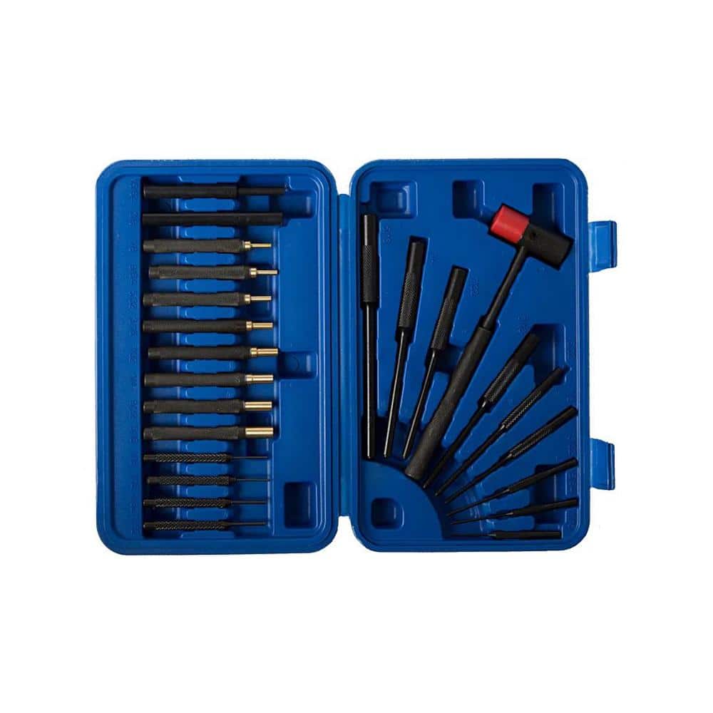 Dac Tech Gunmaster Brass & Steel Drive Pin and Roll Punch Set - 24 pc