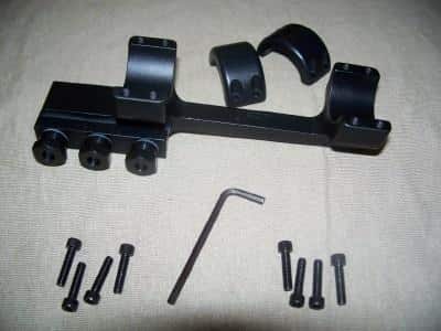 DNZ Freedom Reaper 1-Piece Forward Ring Picatinny Rail Mount - 1" Black