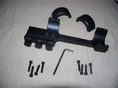 DNZ 1-Piece Freedom Reaper Forward Ring Picatinny Rail Mount - 30mm Black