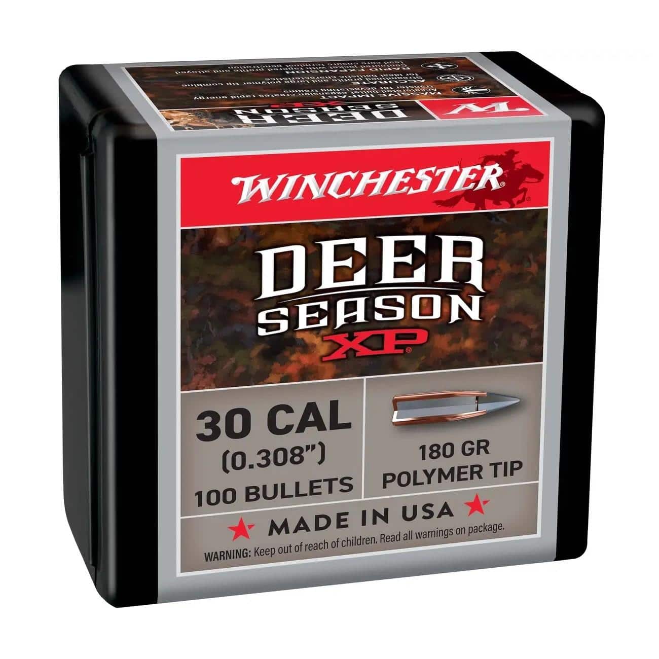 Winchester Deer Season XP Rifle Bullets 30 cal 180 gr 100/ct