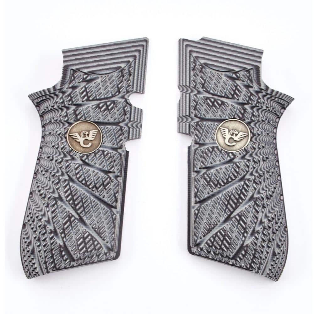 Wilson Combat EDC X9 Handgun Grips Aggressive Starburst Grey/Black