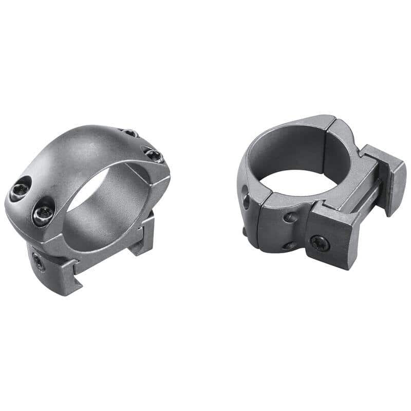 Weaver 2-Piece Grand Slam Steel Top Mount Scope Rings 1" Medium Matte (Windage Adjustable)
