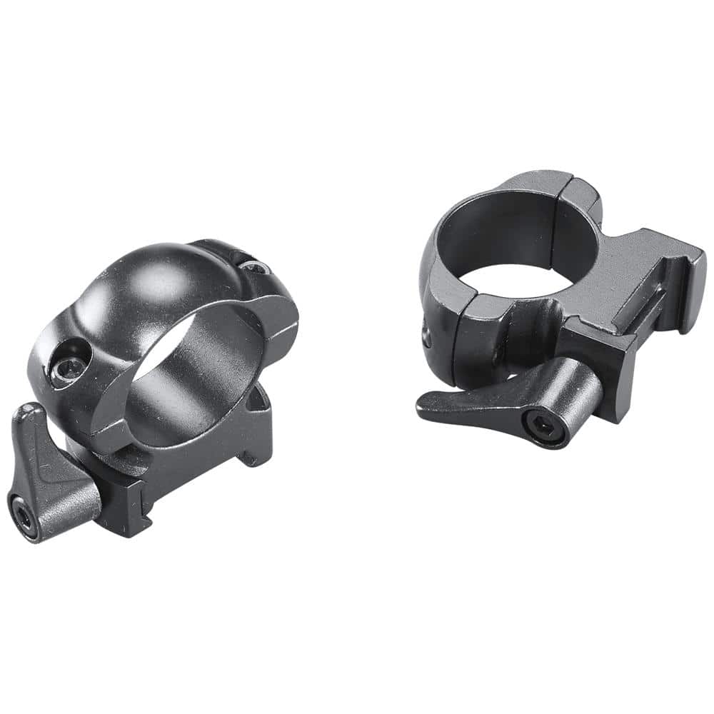 Weaver Grand Slam Leaver-Lok Top Mount Steel Scope Rings 1" High Matte