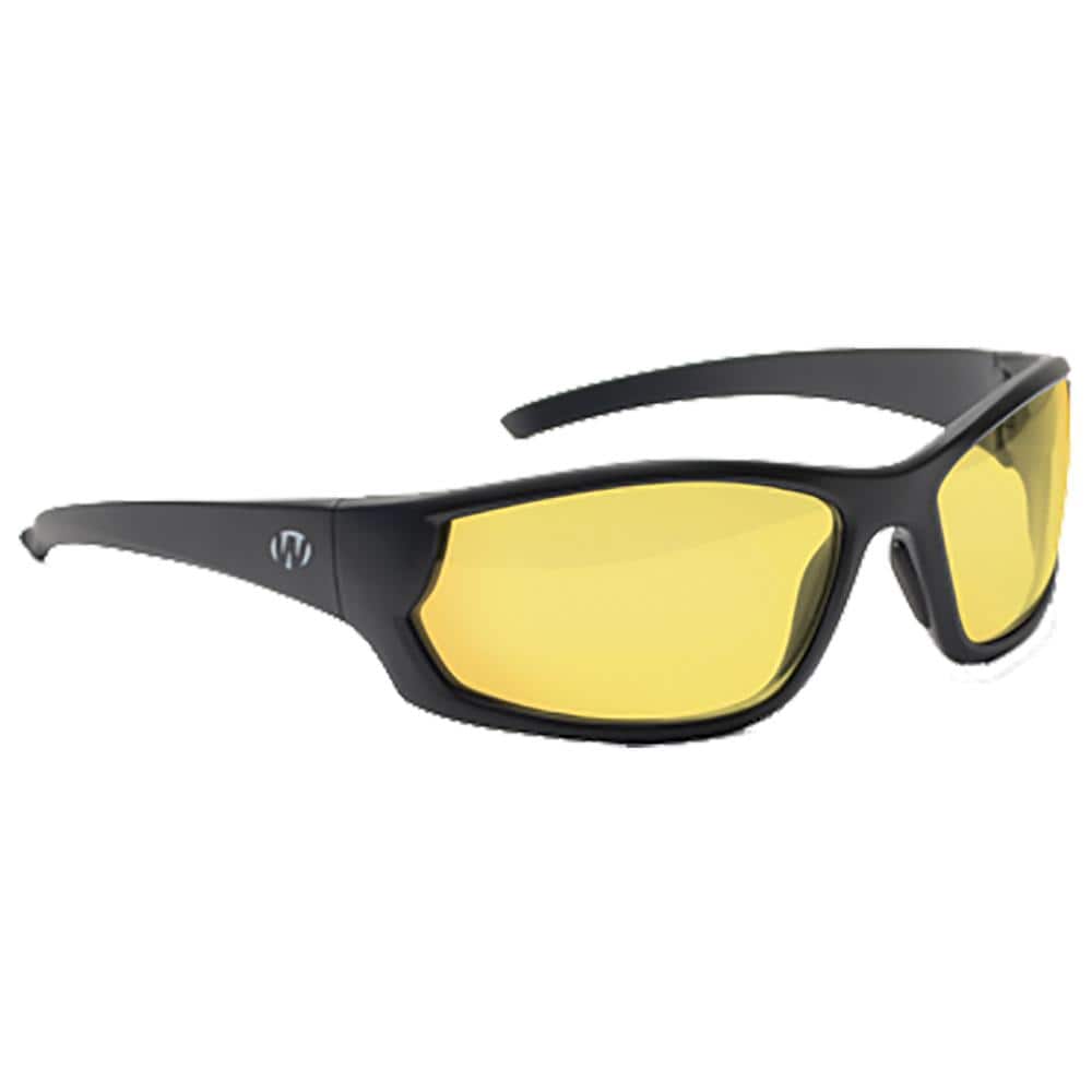 Walker's IKON Carbine Shooting Glasses Black with Amber Lens