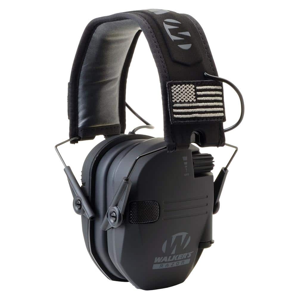 Walker's Razor Patriot Series Razor Slim Electronic Muff 23 NRR Black Patriot