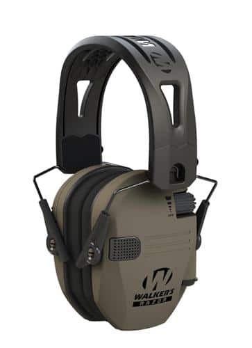Walker's  Razor Tacti-Grip Ear Muffs -FDE 23NRR