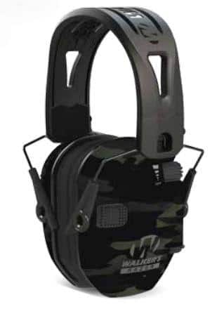 Walker's  Razor Tacti-Grip Ear Muffs -Camo Gray 23NRR