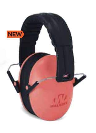 Walker's Small Passive Folding Ear Muffs - Coral 23dB NRR