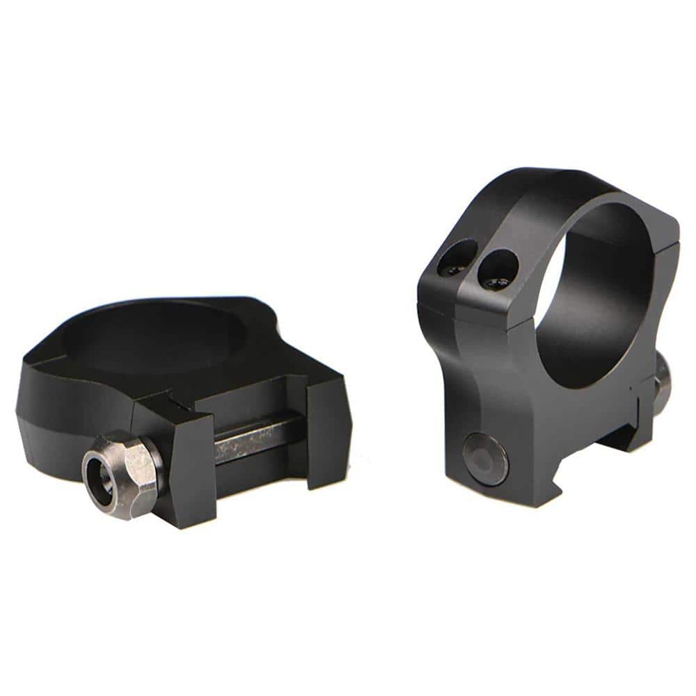Warne 2-Piece Picatinny Style Mountain Tech Scope Rings 30mm Low - Matte