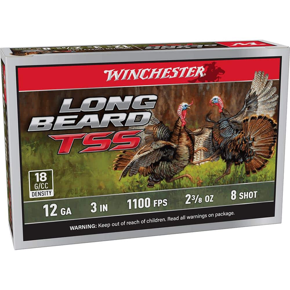 Winchester Long Beard TSS Shotshells 12ga 3" 2-3/8oz 1100 fps #8 5/ct