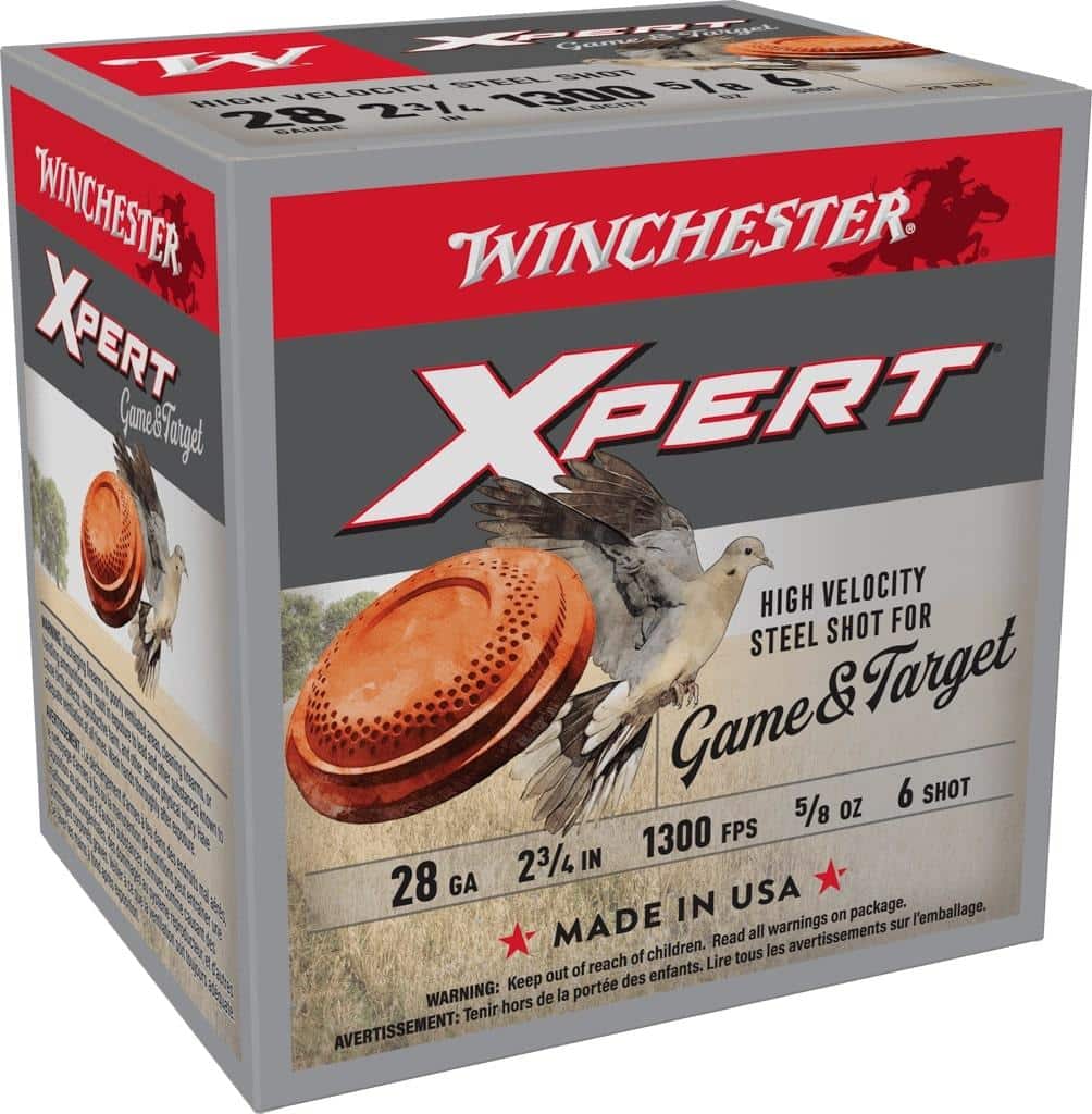 Winchester Xpert Steel Shotshells 28 ga 2-3/4" 5/8 oz 1300 fps #6 25/ct