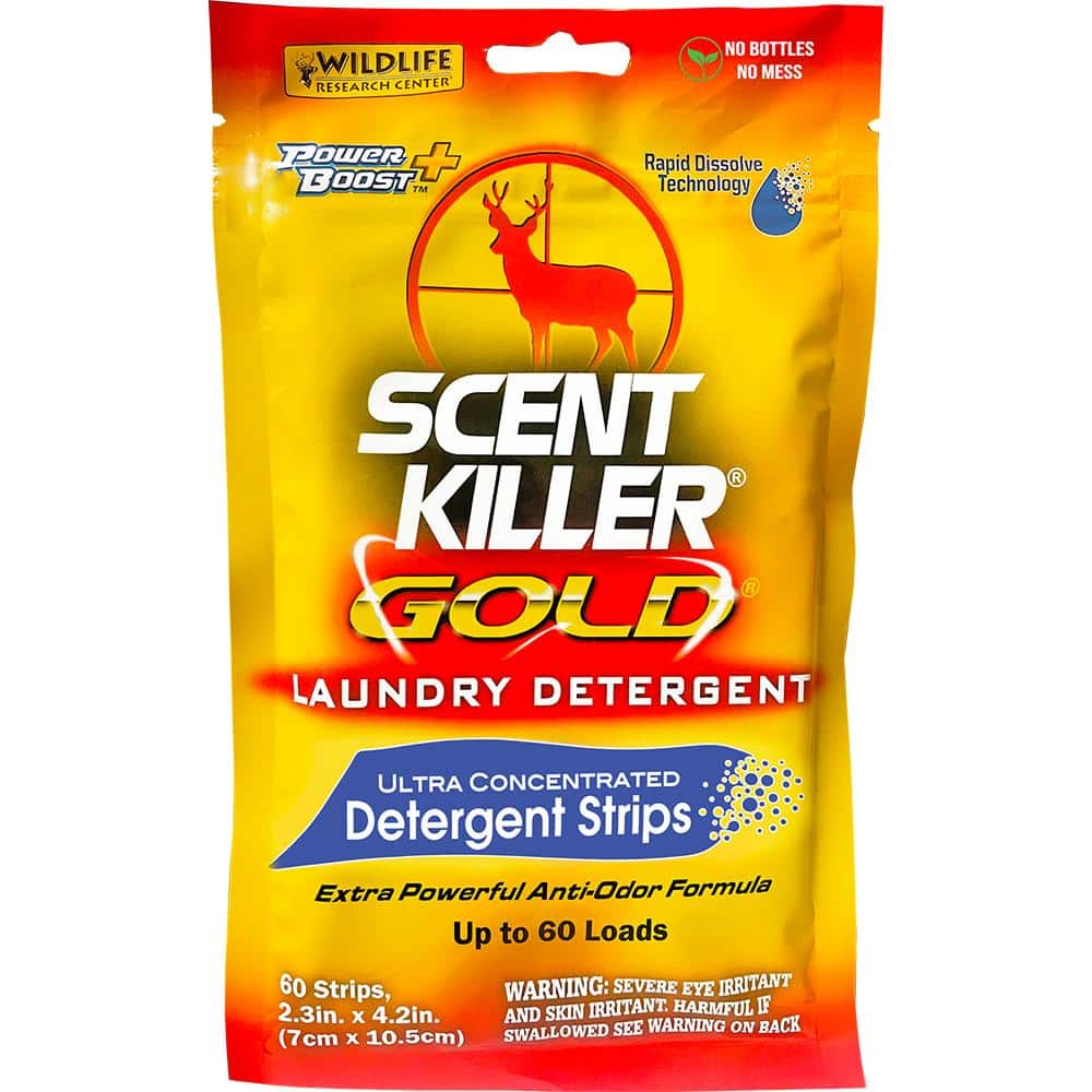 Wildlife Research Scent Killer Gold Laundry Detergent Ultra-Concentrated Detergent Strips 60/ct