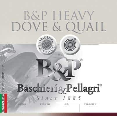B&P Dove & Quail Shotshells- 20 ga 2-3/4 In 1 oz #8 1175 fps 25/ct