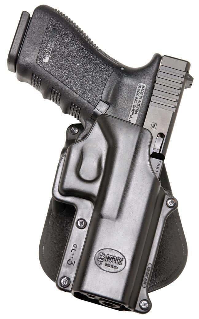 Fobus Standard Paddle Holster for Glock 20|Glock 21|Glock 37|Glock 38 Black Right Hand