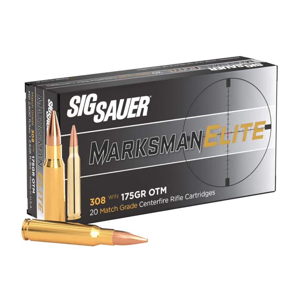 Sig Sauer Elite Match Rifle Ammunition .308 Win 175gr OTM 20/ct