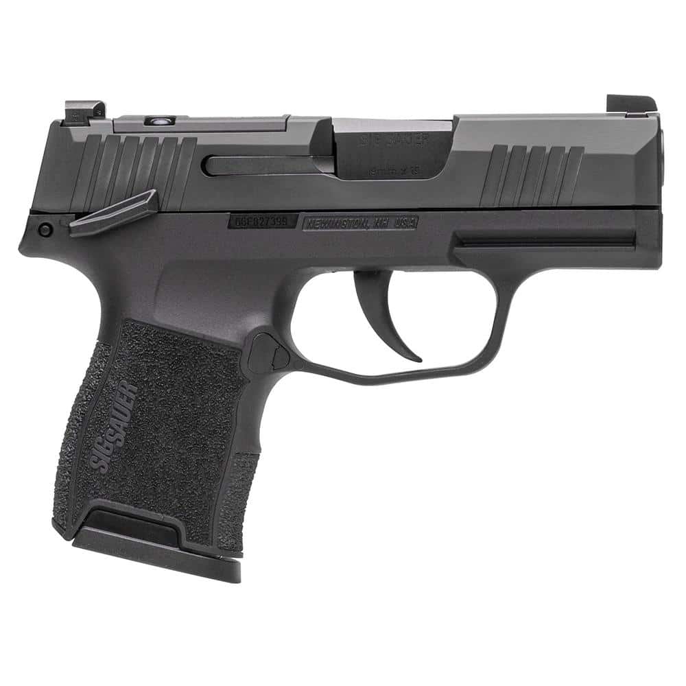 Sig Sauer P365 Handgun 9mm Luger 10rd Magazines (2) 3.1" Barrel Black Optic Ready MA Compliant