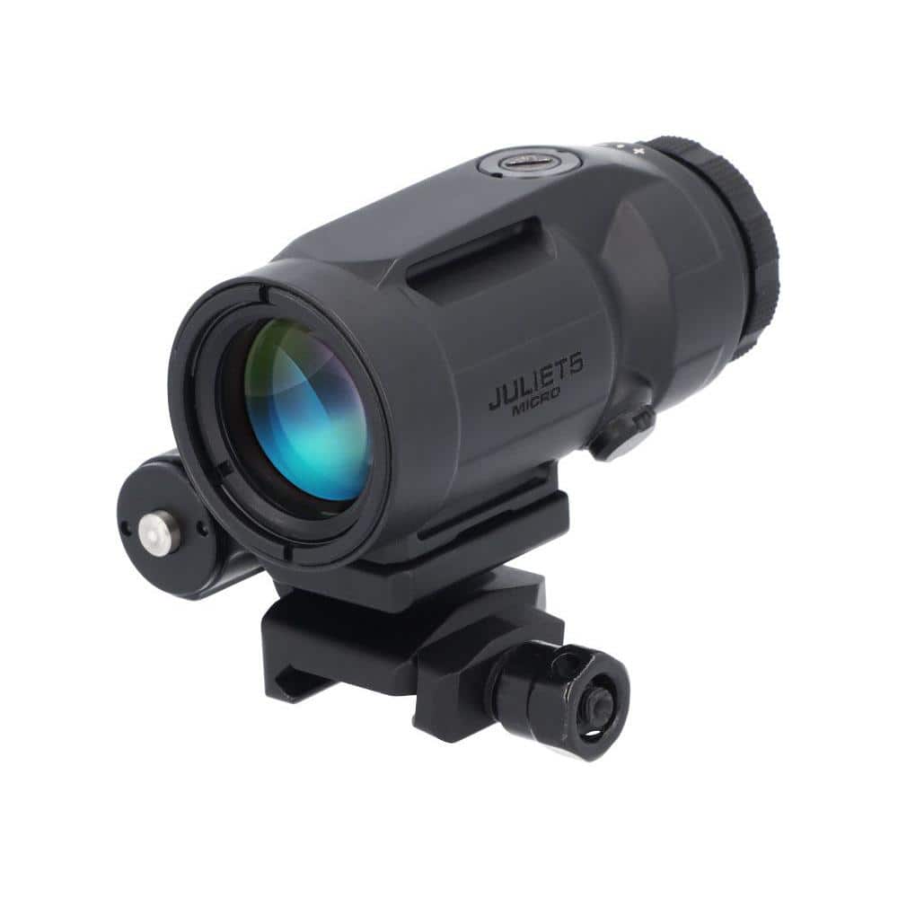 Sig Sauer JULIET5 Mirco 5x Magnifier - 5x24mm Push Button Mount w Spacers - Black