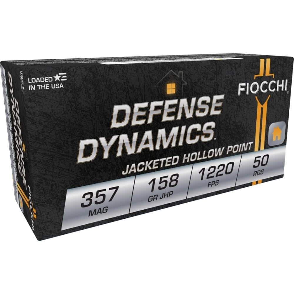 Fiocchi Pistol Shooting Dynamics Handgun Ammunition .357 Mag 158 gr JHP 1220 fps 50/rd